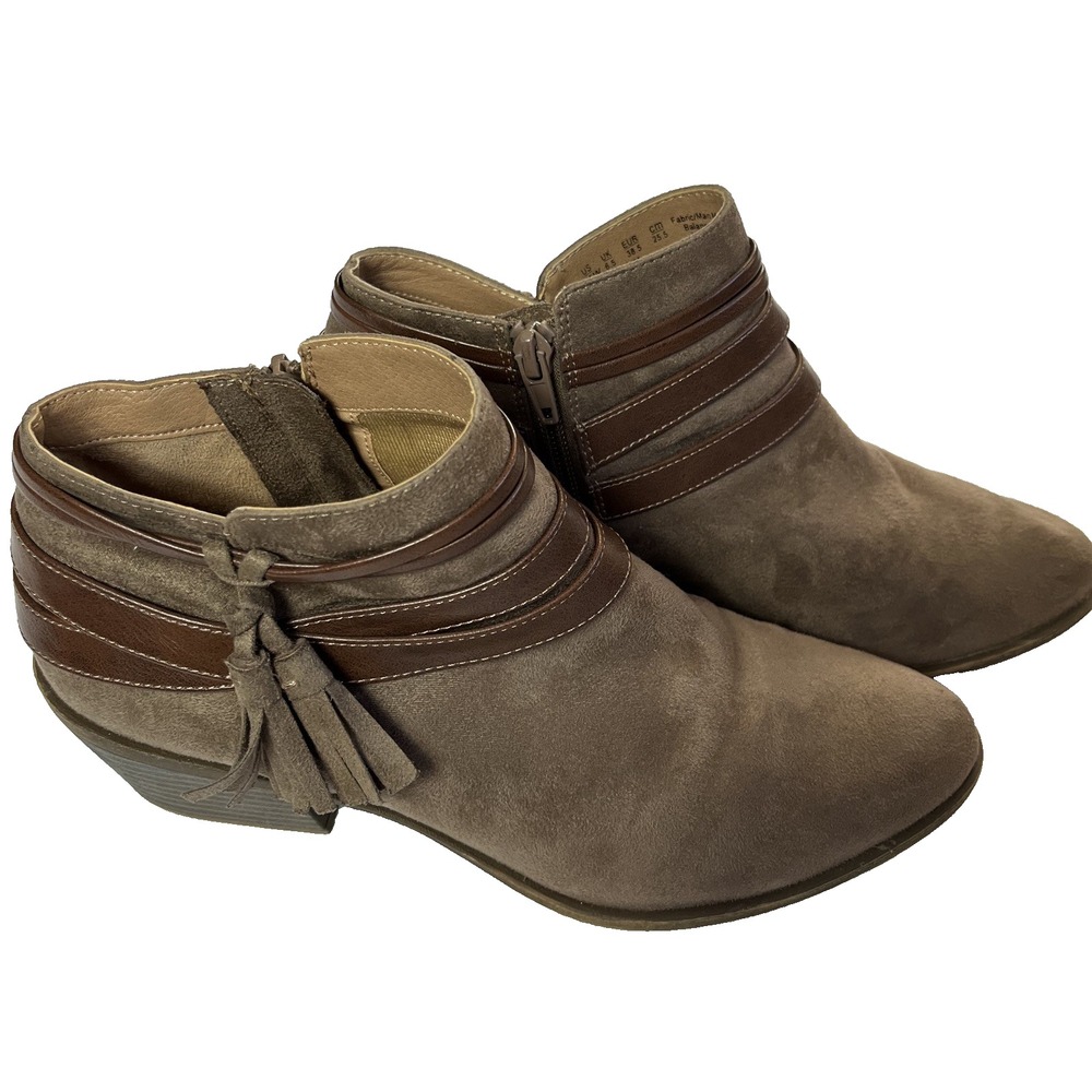 LifeStride Paloma Bootie Womens sz 8.5 Brown Western Aesthetic Desert Ranch